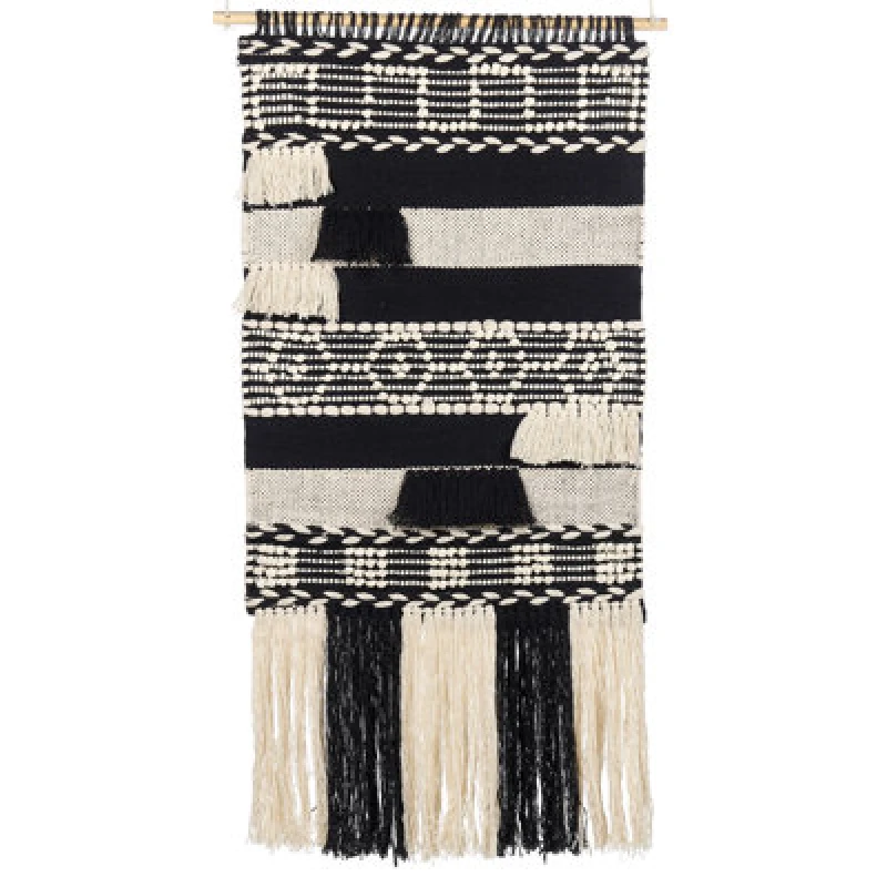 Image of Beliani Fabric Wall Hanging Muridke Cotton 145cm Beige