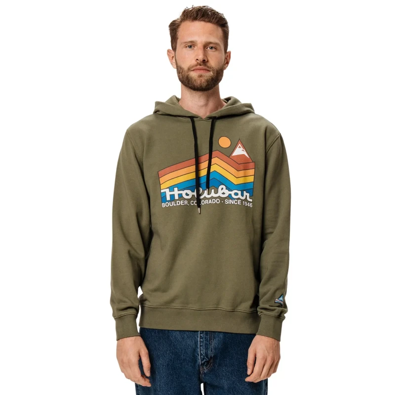 Image of Holubar Hoodie Holubar Rainbow JJ20 Vert Male XS SS21M054