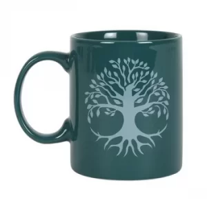 Image of Tree of Life Green Ceramic Mug