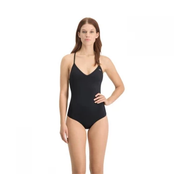Image of Puma V-Neck CB Swimsuit - Black