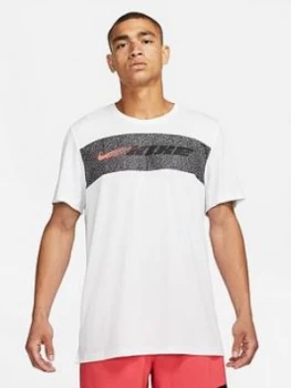 Image of Nike Training Dry Superset Energy T-Shirt - White