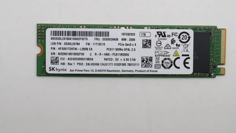 Image of Lenovo 1 M.2 PCIe NVMe solid-se