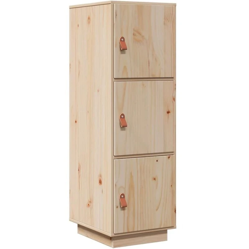 Image of Vidaxl Highboard 34X40X108.5cm Solid Wood Pine, Brown 820167