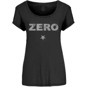 Image of The Smashing Pumpkins - Zero Distressed Ladies XX-Large T-Shirt - Black