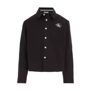 Image of Calvin Klein Jeans Archival Cutseam Overshirt - Black