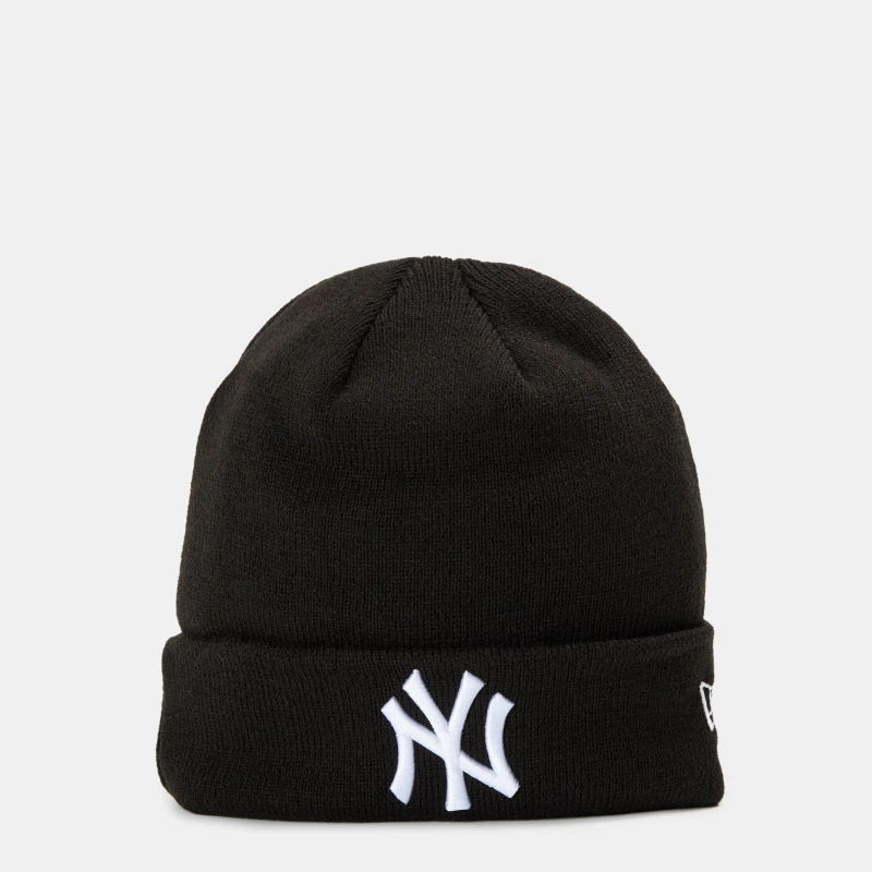 Image of New Era Womens Essential Beanie NY Black/White unisex One Size