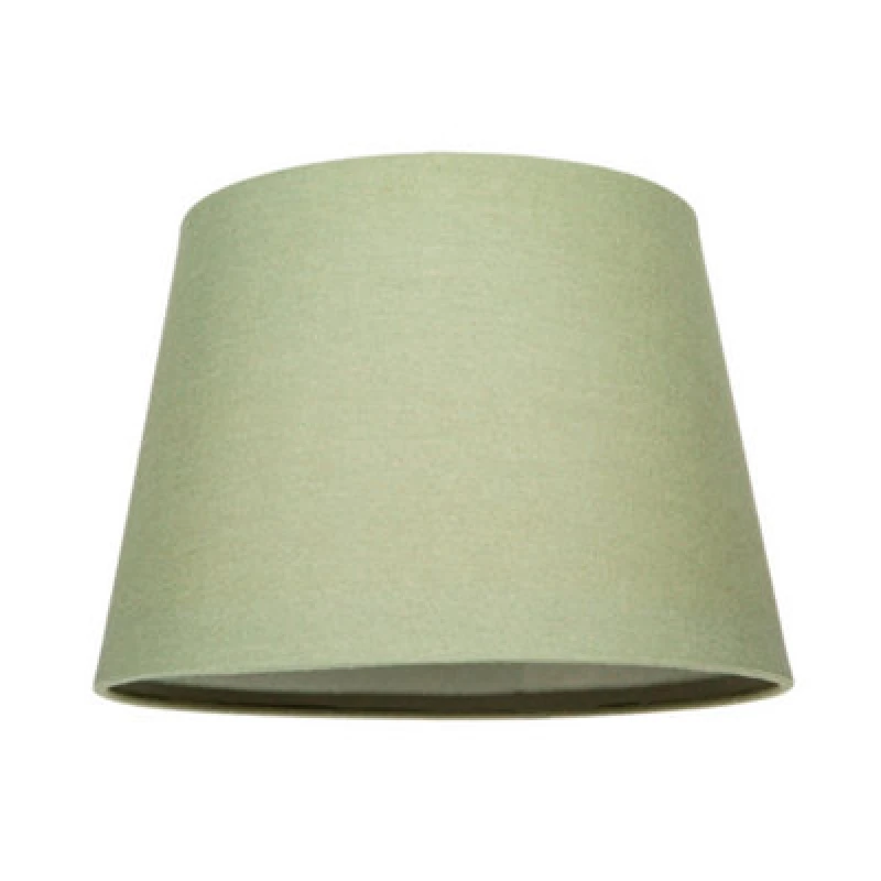 Image of Happy Homewares Traditional 8" Olive Green Linen Drum Table/pendant Lamp Shade 40W Maximum