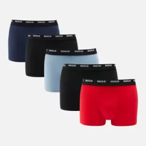 Image of HUGO Bodywear Five-Pack Cotton-Jersey Trunks - S
