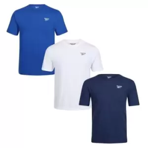 Image of Reebok 3 Pack Santo T Shirts Mens - Blue