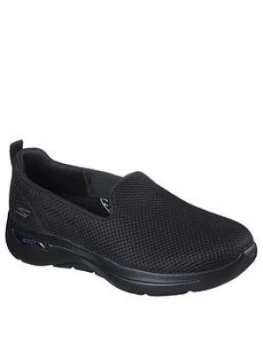 Image of Skechers Go Walk Arch Fit Grateful Plimsoll - Black