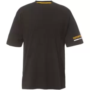 Image of Caterpillar Mens Essentials Lightweight Cotton Blend T Shirt S - Chest 35-37' (89-94cm)