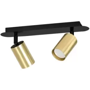 Image of Emibig Zen Black Twin Ceiling Spotlight 2x GU10