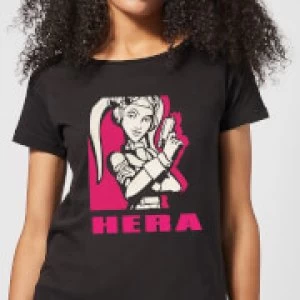 Image of Star Wars Rebels Hera Womens T-Shirt - Black - S