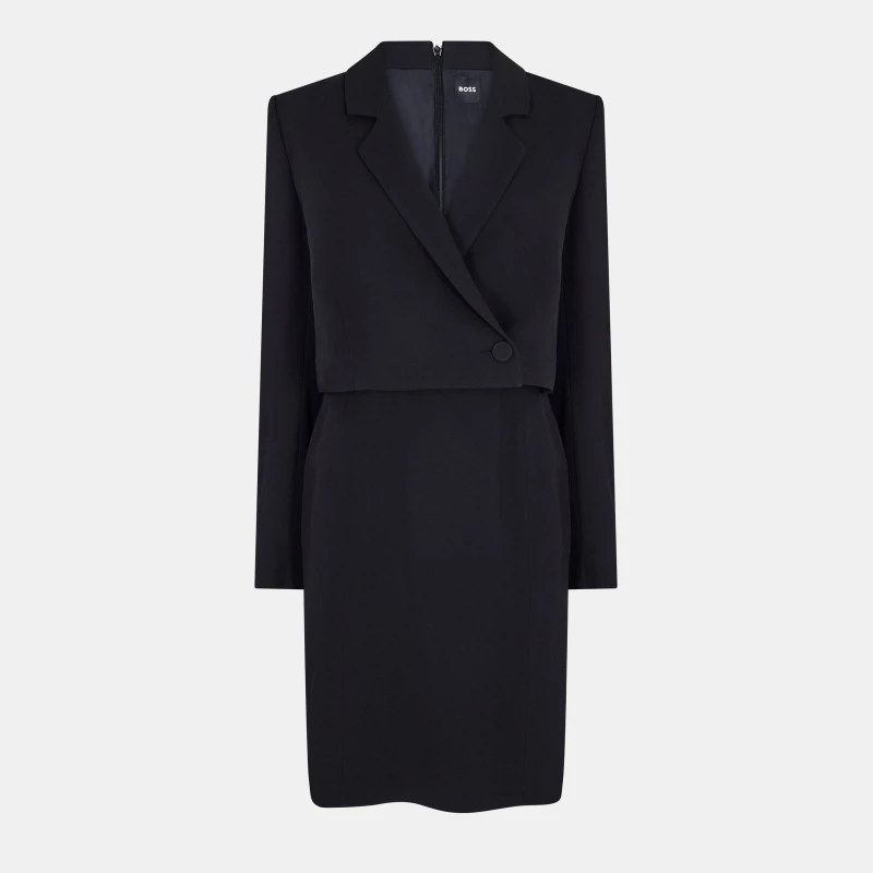 Image of Boss Womens Dajoana Gsu Shift Dress Black female 4 (XXS)