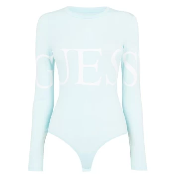 Image of Guess Logo Bodysuit - Blue