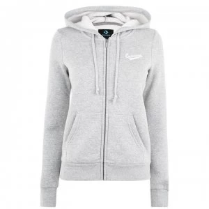 Image of Converse Nova Zipped Hoodie Ladies - V Gry Hthr 035