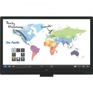 Image of Sharp PN-65SC1 Touch Screen monitor 163.8cm (64.5") 1920 x 1080 pixels Black Multi-touch Multi-user