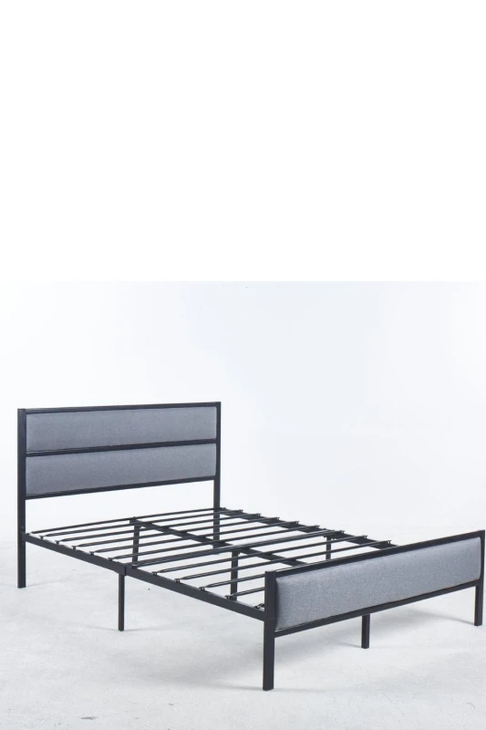 Image of Modernique Modernique Zix Metal Bed Frame in 4ft6 in Black Size: Double Black Double Unisex 5061017320302