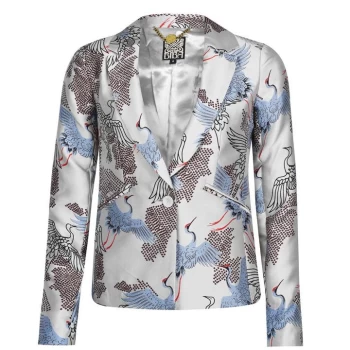 Image of Biba Crane Jacquard Jacket - Ivory