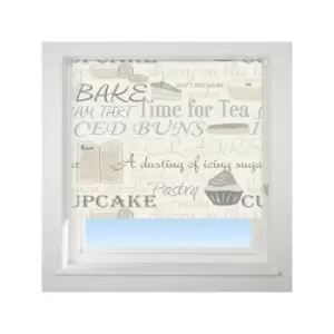 Image of Universal - Bake Off Patterned Daylight Roller Blind, Neutral, W60cm