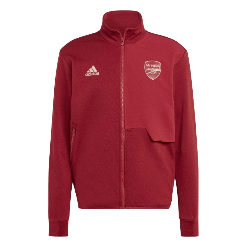 Image of adidas Arsenal Anthem Jacket 2023 2024 Adults - Red Red S