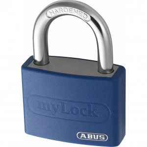 Image of Abus T65AL Series Aluminium Padlock Blue Keyed Alike 40mm Standard 6401