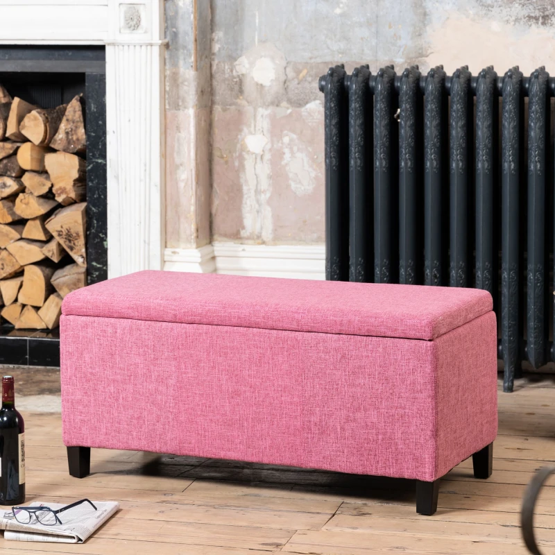 Image of Artemis Home Henbury Storage Ottoman in Pink Pink Unisex