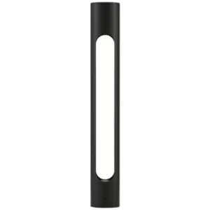 Image of Netlighting Merano Hawaii 60cm Outdoor Bollard Black Aluminium LED 12W 372Lm 300