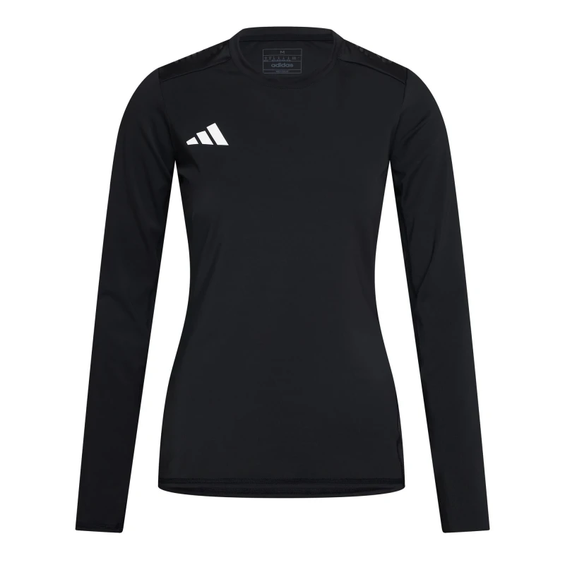 Image of adidas Womens Tf Contraste Long Sleeve T-Shirt Black female 8 (XS)