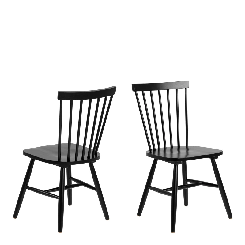 Image of Furniture To Go Riano Dining Chairs in Black Set of 2 Black Unisex