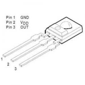 Image of TSL 235 R Light to frequency Converter TSL 235 R Case type THT 10 5 V