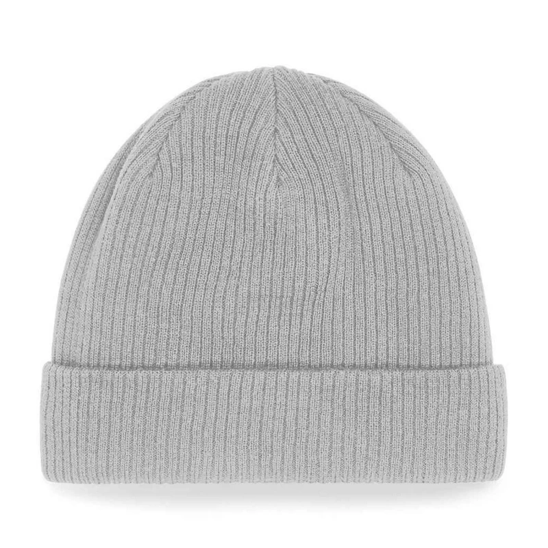 Image of Beechfield Beechfield Men Cotton Beanie in Light Grey Light Grey One Size Male 5063425497935