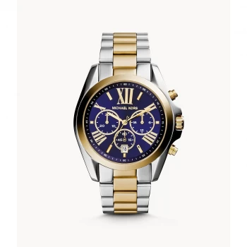 Image of Michael Kors Womens Bradshaw Chronograph Two-Tone Stainless Steel Watch - Two Tone