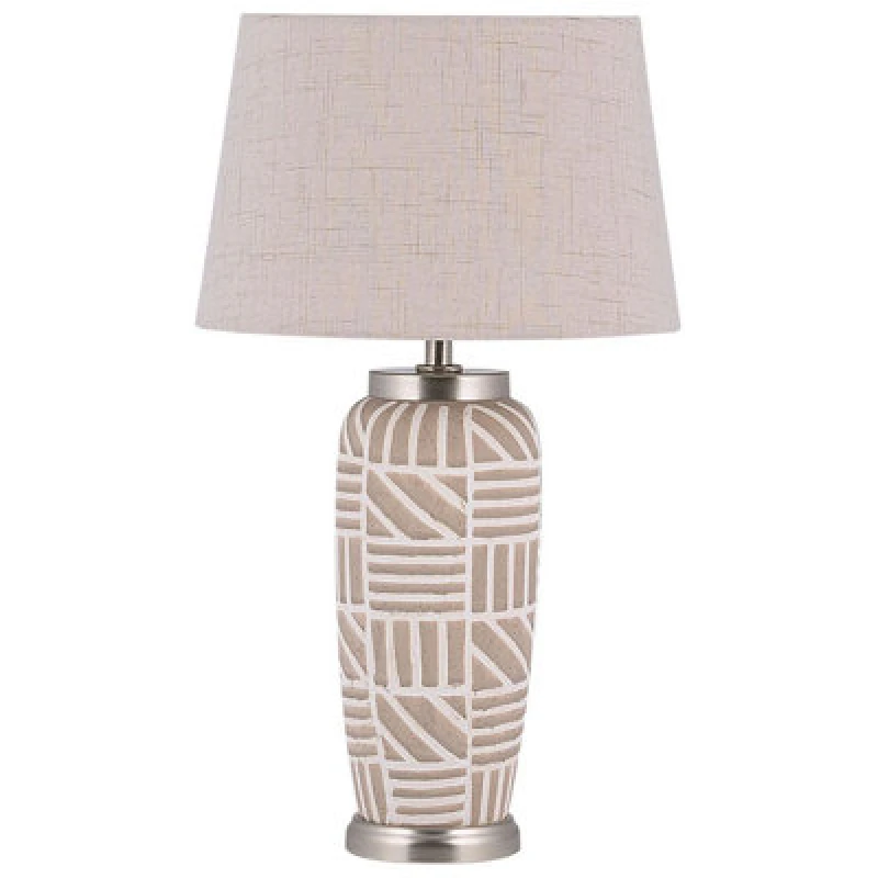 Image of Beliani Table Lamp Traisen Ceramic Beige
