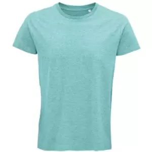 Image of SOLS Mens Crusader Heather Organic T-Shirt (M) (Light Green)
