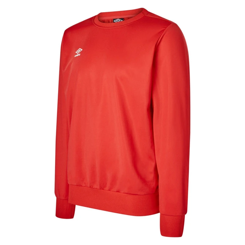 Image of Umbro Umbro Men Polyester Sweatshirt in Scarlet Size: Small Scarlet S Male 5063107908322