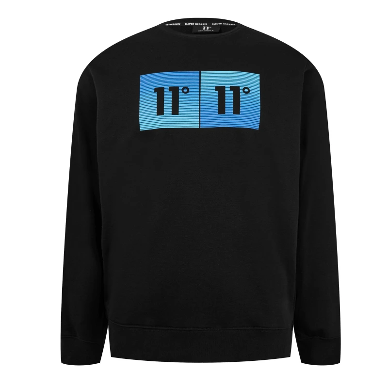 Image of 11 Degrees Gradient Sweater Black male L