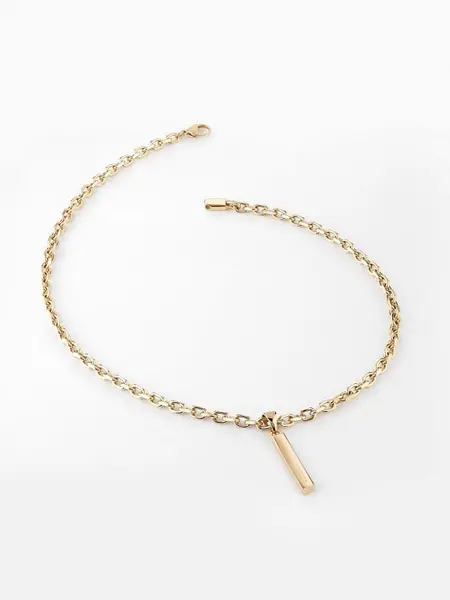 Image of Guess "X Plate" Necklace 14762573 Gold