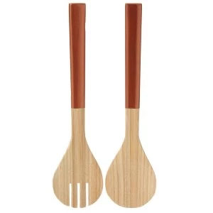 Image of Premier Housewares Kyoto Salad Servers - Rose Gold