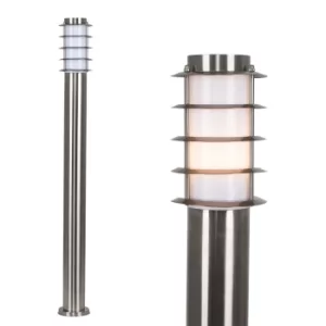 Image of 4 x Wharf IP44 Brushed Chrome 1m Bollards