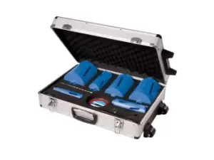 Image of Silverline 427650 Diamond Core Drill Kit 6pce 38 52 65 107 117 127mm Dia