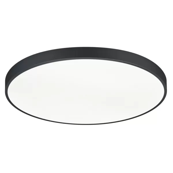 Image of Waco Modern 2 Light 51W LED Semi Flush Light Black Matt 2300-3000-4000K