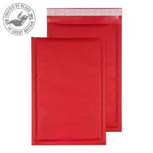Image of Blake Purely Packaging C4 335mm x 230mm Pocket Peel and Seal 90gm2 Bubble Padded Envelopes Red Pack of 100