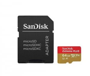 Image of 64GB Extreme Plus MicroSDCard Adapter