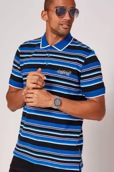 Image of Guinness Short Sleeve Textured Stripe Polo Shirt