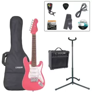 Image of Encore E375 3/4 Size Electric Guitar Outfit - Pink