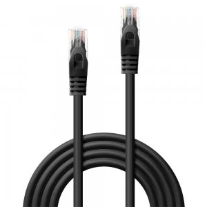 Image of Patch Cord RJ45 CAT.6 U/UTP Black - 5 M Copper/Aluminium