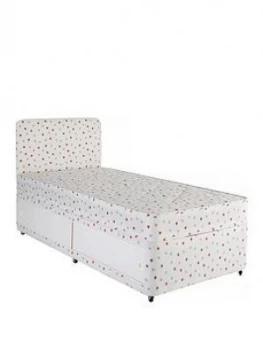 Image of Airsprung Kids Storage Divan And Headboard Set - Star Print