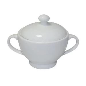 Image of Facilities Sugar Bowl and Jug Fine Bone China White 097680
