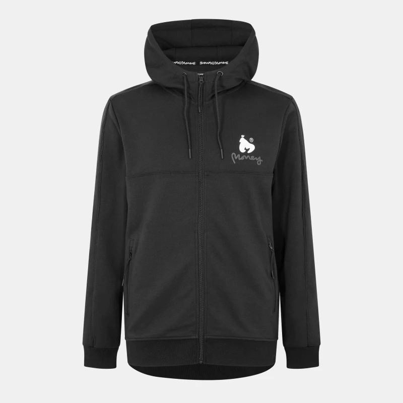 Image of Money Mens Metro Zip Hoodie Black male Small